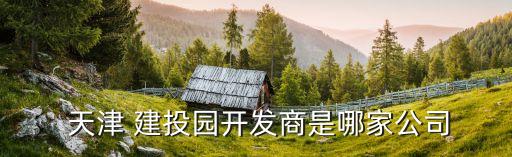  天津 建投園開(kāi)發(fā)商是哪家公司