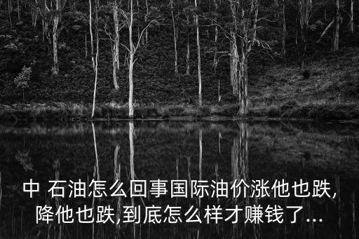 中 石油怎么回事國(guó)際油價(jià)漲他也跌,降他也跌,到底怎么樣才賺錢(qián)了...