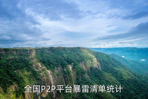 全國P2P平臺暴雷清單統(tǒng)計