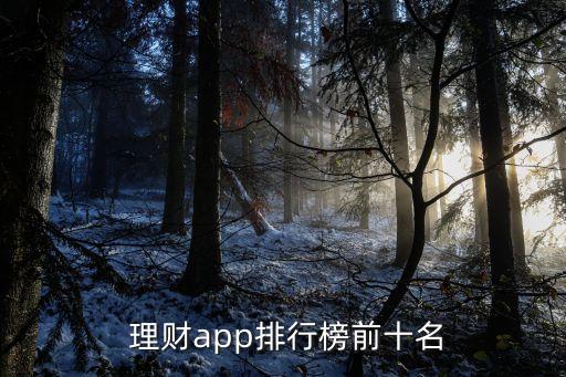  理財(cái)app排行榜前十名