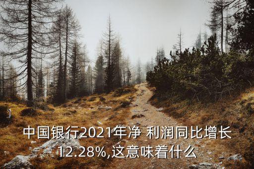 中國銀行2021年凈 利潤同比增長12.28%,這意味著什么