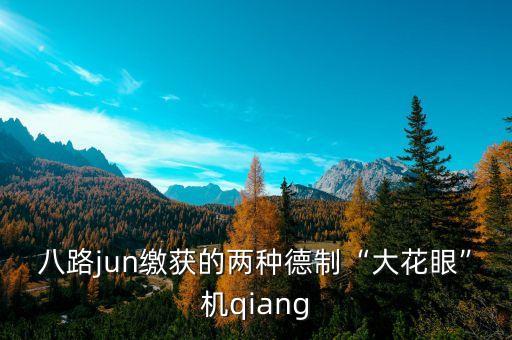 八路jun繳獲的兩種德制“大花眼”機(jī)qiang