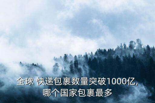 全球 快遞包裹數(shù)量突破1000億,哪個國家包裹最多