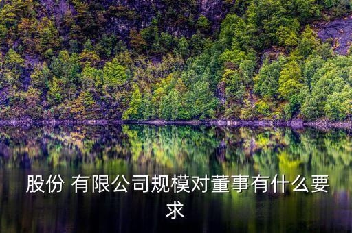  股份 有限公司規(guī)模對(duì)董事有什么要求